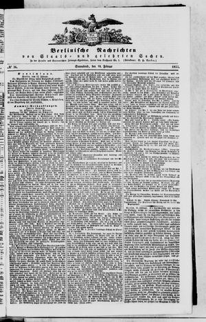 Berlinische Nachrichten von Staats- und gelehrten Sachen on Feb 12, 1853