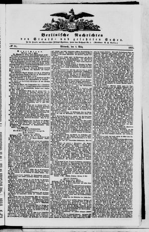 Berlinische Nachrichten von Staats- und gelehrten Sachen on Mar 2, 1853
