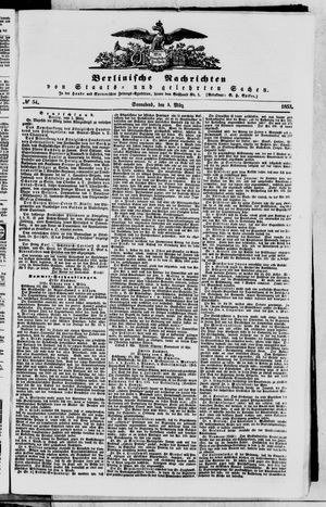 Berlinische Nachrichten von Staats- und gelehrten Sachen vom 05.03.1853