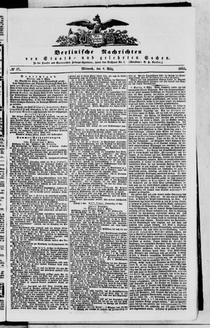 Berlinische Nachrichten von Staats- und gelehrten Sachen vom 09.03.1853