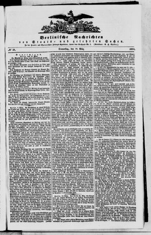 Berlinische Nachrichten von Staats- und gelehrten Sachen vom 10.03.1853