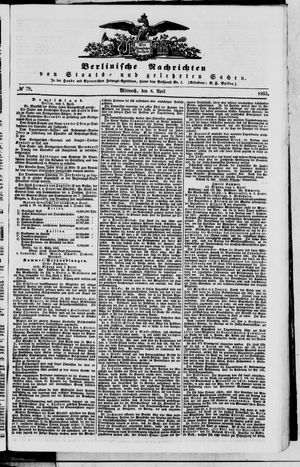 Berlinische Nachrichten von Staats- und gelehrten Sachen vom 06.04.1853