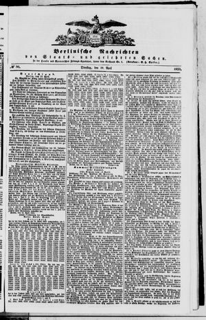 Berlinische Nachrichten von Staats- und gelehrten Sachen vom 19.04.1853