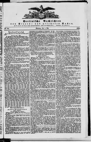 Berlinische Nachrichten von Staats- und gelehrten Sachen vom 01.05.1853