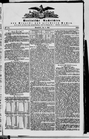 Berlinische Nachrichten von Staats- und gelehrten Sachen vom 14.05.1853
