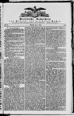 Berlinische Nachrichten von Staats- und gelehrten Sachen vom 08.06.1853
