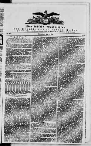 Berlinische Nachrichten von Staats- und gelehrten Sachen vom 02.07.1853