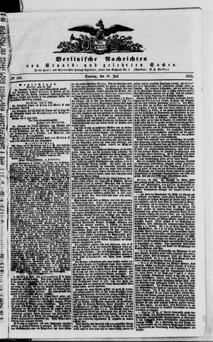 Berlinische Nachrichten von Staats- und gelehrten Sachen vom 10.07.1853