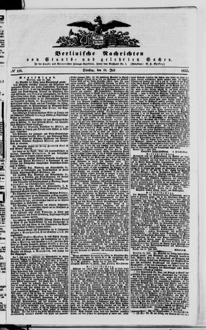 Berlinische Nachrichten von Staats- und gelehrten Sachen on Jul 12, 1853