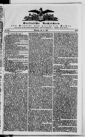 Berlinische Nachrichten von Staats- und gelehrten Sachen on Jul 13, 1853