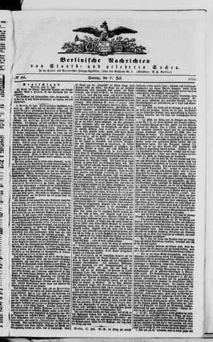 Berlinische Nachrichten von Staats- und gelehrten Sachen vom 17.07.1853