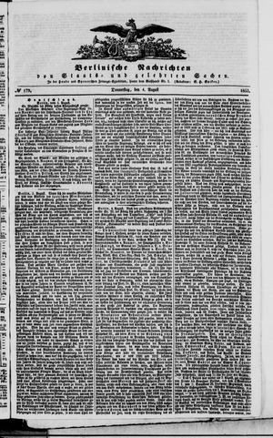 Berlinische Nachrichten von Staats- und gelehrten Sachen vom 04.08.1853