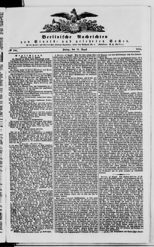 Berlinische Nachrichten von Staats- und gelehrten Sachen vom 12.08.1853