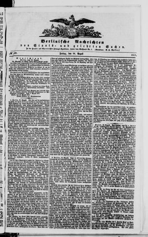 Berlinische Nachrichten von Staats- und gelehrten Sachen vom 26.08.1853