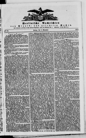 Berlinische Nachrichten von Staats- und gelehrten Sachen vom 02.09.1853
