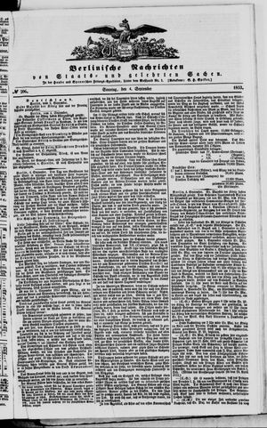 Berlinische Nachrichten von Staats- und gelehrten Sachen vom 04.09.1853