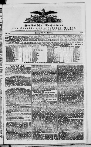 Berlinische Nachrichten von Staats- und gelehrten Sachen vom 25.09.1853