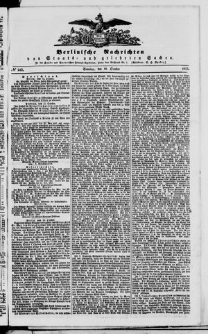 Berlinische Nachrichten von Staats- und gelehrten Sachen on Oct 16, 1853