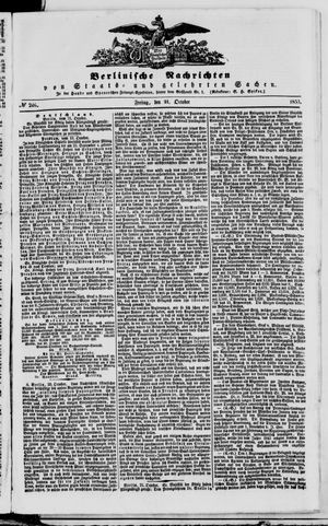 Berlinische Nachrichten von Staats- und gelehrten Sachen vom 21.10.1853