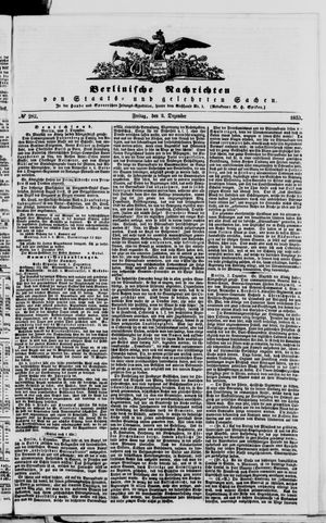 Berlinische Nachrichten von Staats- und gelehrten Sachen on Dec 2, 1853