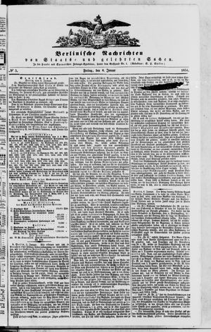 Berlinische Nachrichten von Staats- und gelehrten Sachen vom 06.01.1854