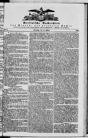 Berlinische Nachrichten von Staats- und gelehrten Sachen vom 23.02.1854