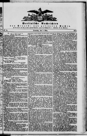 Berlinische Nachrichten von Staats- und gelehrten Sachen on Mar 9, 1854