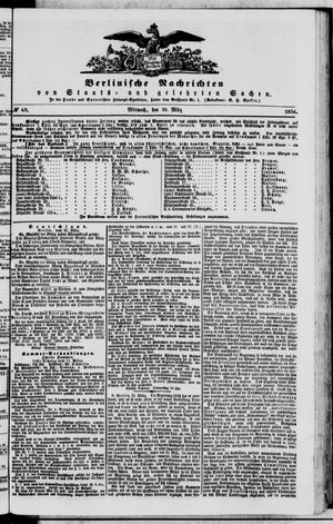 Berlinische Nachrichten von Staats- und gelehrten Sachen on Mar 22, 1854