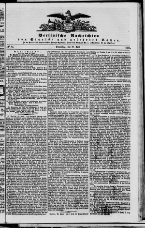 Berlinische Nachrichten von Staats- und gelehrten Sachen vom 20.04.1854