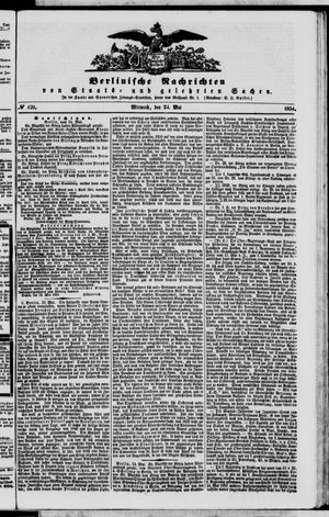Berlinische Nachrichten von Staats- und gelehrten Sachen on May 24, 1854