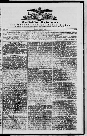 Berlinische Nachrichten von Staats- und gelehrten Sachen vom 30.06.1854