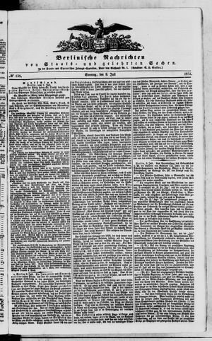 Berlinische Nachrichten von Staats- und gelehrten Sachen vom 09.07.1854