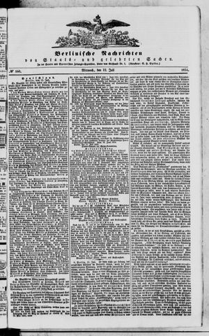 Berlinische Nachrichten von Staats- und gelehrten Sachen vom 12.07.1854