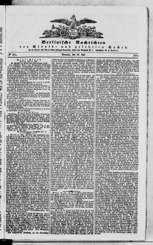 Berlinische Nachrichten von Staats- und gelehrten Sachen vom 16.07.1854