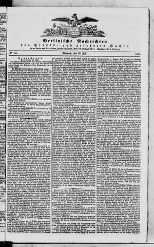 Berlinische Nachrichten von Staats- und gelehrten Sachen vom 19.07.1854