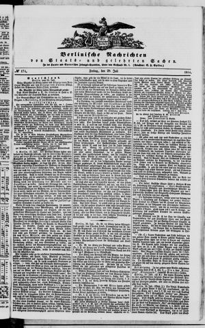 Berlinische Nachrichten von Staats- und gelehrten Sachen vom 28.07.1854