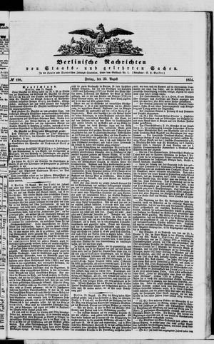 Berlinische Nachrichten von Staats- und gelehrten Sachen on Aug 25, 1854