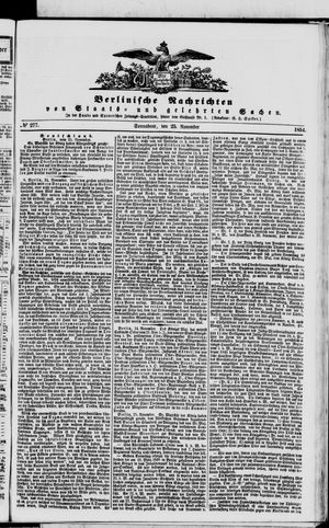 Berlinische Nachrichten von Staats- und gelehrten Sachen on Nov 25, 1854