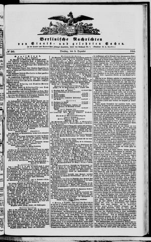 Berlinische Nachrichten von Staats- und gelehrten Sachen on Dec 5, 1854