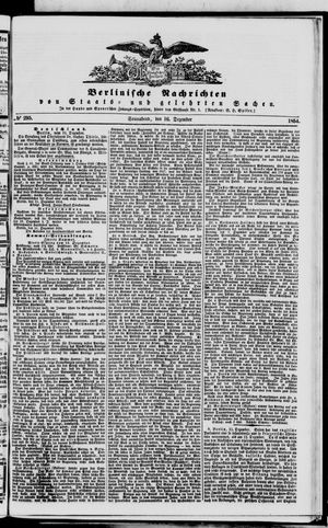 Berlinische Nachrichten von Staats- und gelehrten Sachen vom 16.12.1854