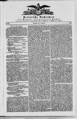 Berlinische Nachrichten von Staats- und gelehrten Sachen vom 04.02.1855
