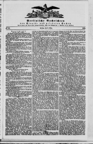 Berlinische Nachrichten von Staats- und gelehrten Sachen vom 09.03.1855