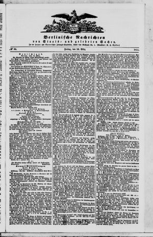 Berlinische Nachrichten von Staats- und gelehrten Sachen on Mar 16, 1855