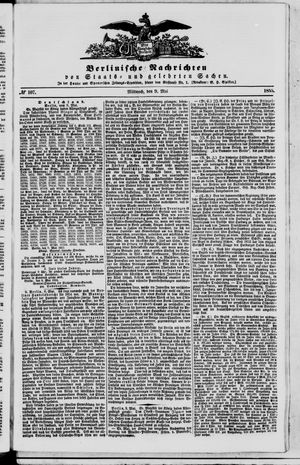 Berlinische Nachrichten von Staats- und gelehrten Sachen on May 9, 1855