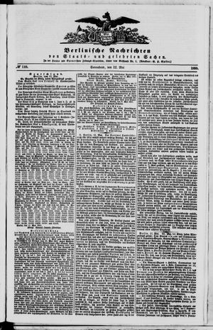 Berlinische Nachrichten von Staats- und gelehrten Sachen vom 12.05.1855