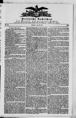 Berlinische Nachrichten von Staats- und gelehrten Sachen vom 16.05.1855