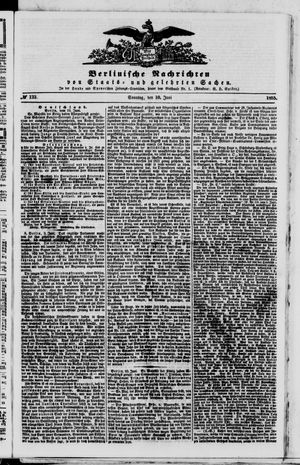 Berlinische Nachrichten von Staats- und gelehrten Sachen vom 10.06.1855