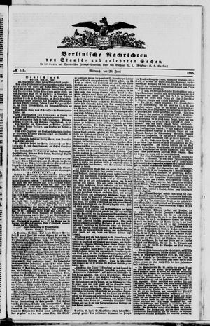 Berlinische Nachrichten von Staats- und gelehrten Sachen on Jun 20, 1855