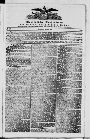 Berlinische Nachrichten von Staats- und gelehrten Sachen vom 30.06.1855