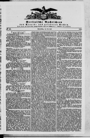 Berlinische Nachrichten von Staats- und gelehrten Sachen on Jul 12, 1855